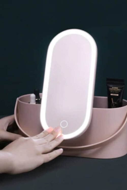 Miroir Lumineux & Boîte à Maquillage